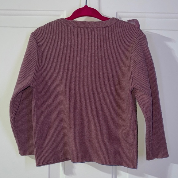 Primary Girls' Ruffled Cardigan Sweater - Purple - Picture 5 of 7